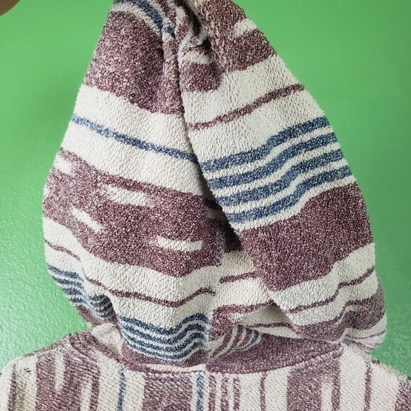 Hollister Women's beach surf surfer striped pullover jacket size small - Picture 9 of 10